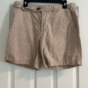 Banana Republic Tan Flat Front Shorts